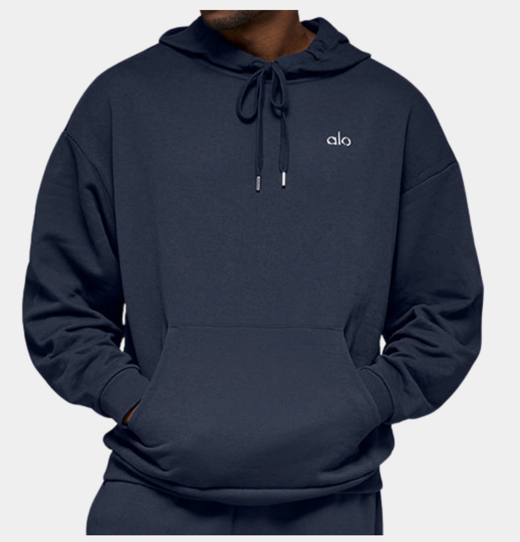 ALO MEN ACCOLADE HOODIE - NAVY