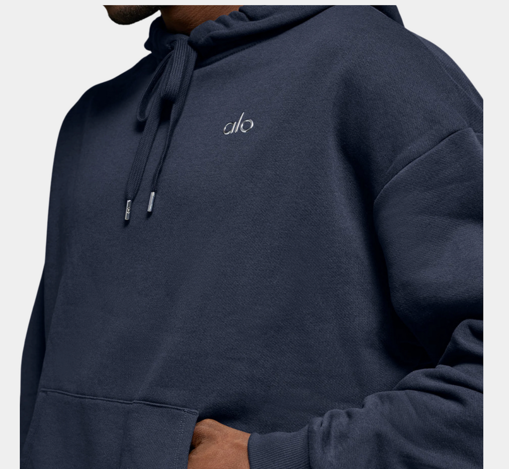 ALO MEN ACCOLADE HOODIE - NAVY