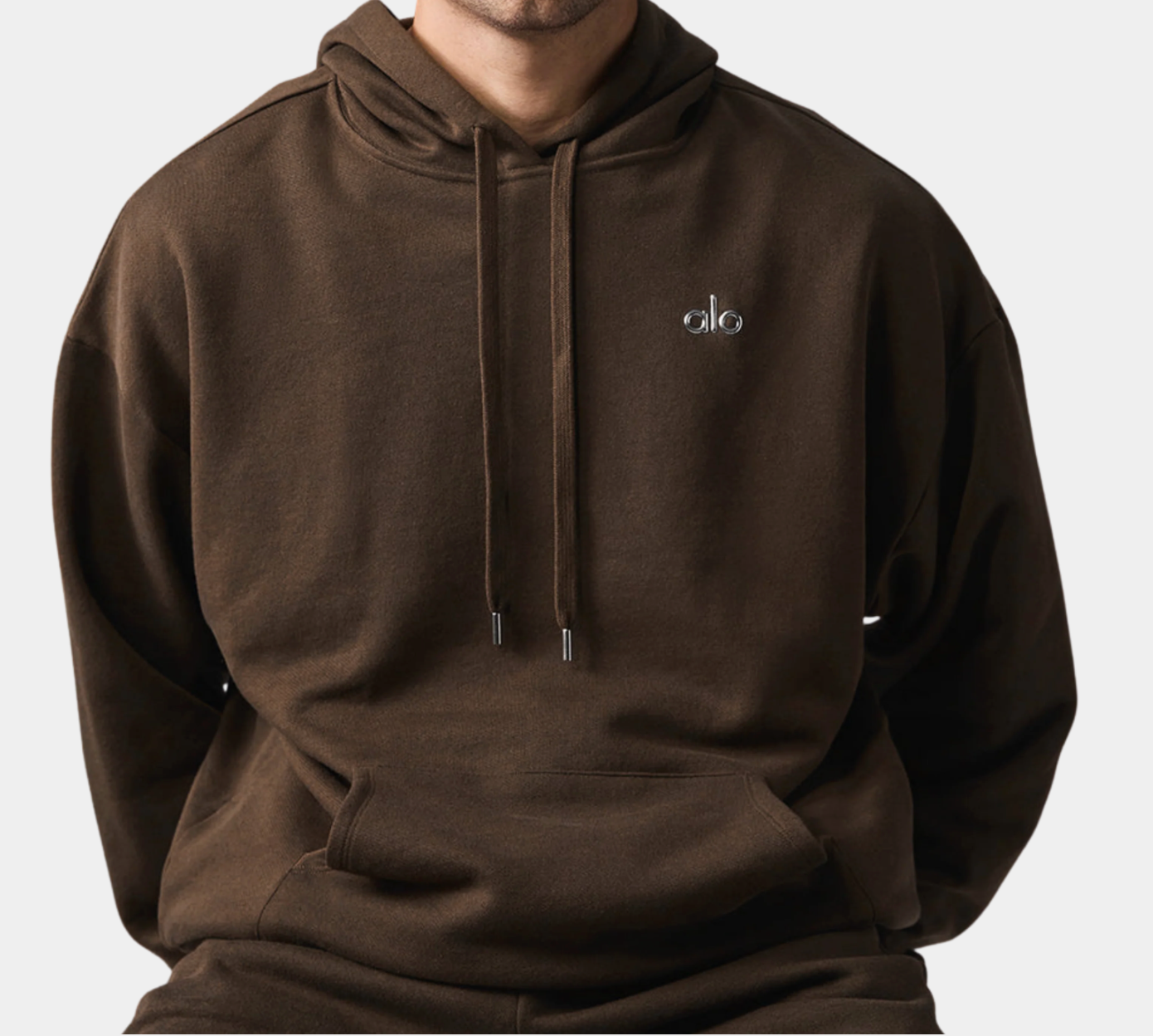 ALO MEN ACCOLADE HOODIE - ESPRESSO